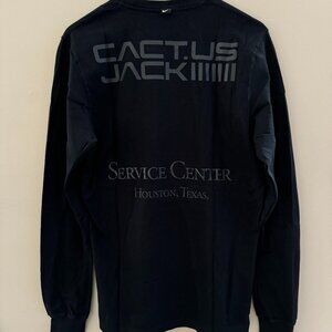 Nike x Travis Scott Cactus Jack NASA Long Sleeve T-Shirt DO6353-010 Mens NEW